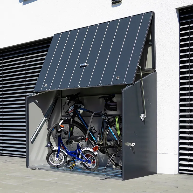 bike storage shed for smaller spaces